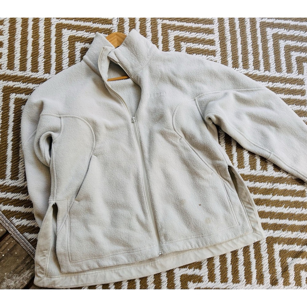 Lululemon Looped Terry Fleece Full Zip Bone (small stain) Size 6 - Picture 5 of 9